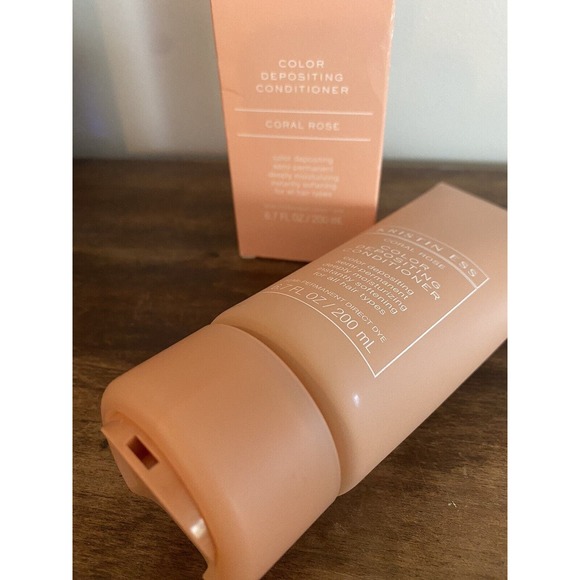 New Kristin Ess Color Depositing Conditioner Coral Rose 6.7 Fl Oz Semi-permanent - Picture 2 of 6